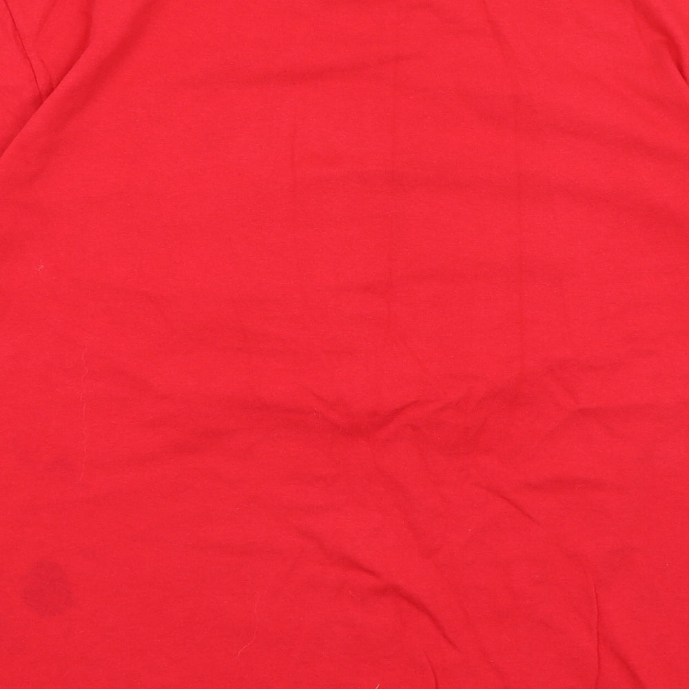 MC CC Sportswear Mens Red T-Shirt Size M - Love My Country