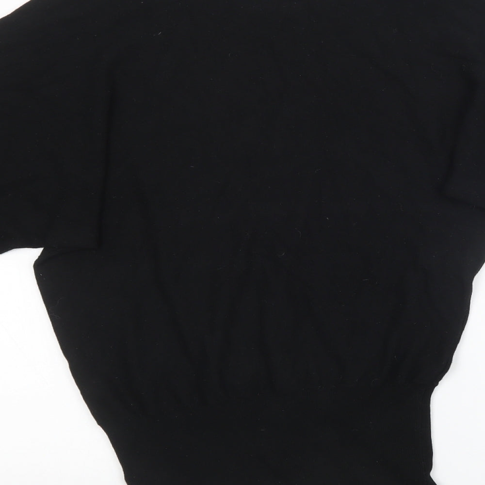 Preworn Womens Black Knit Pullover Sweatshirt Size M