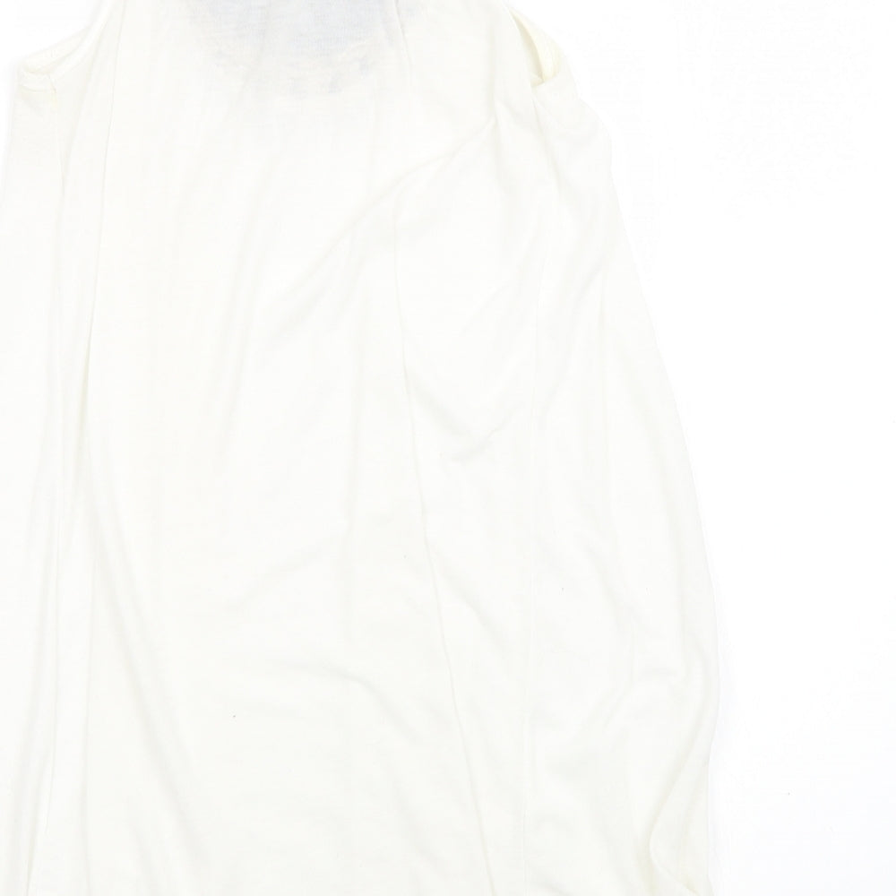 Topshop Womens White Basic Tank Size 8