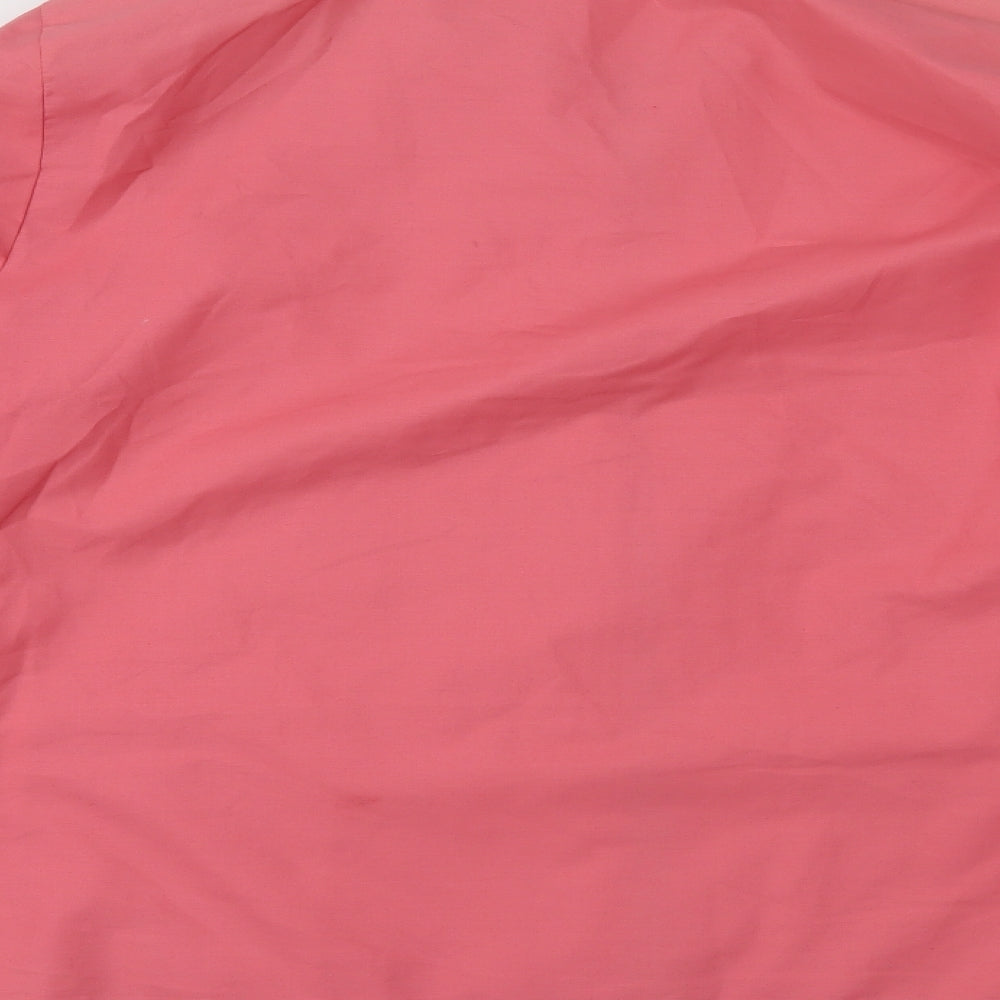 Preworn Womens Pink Overcoat Coat Size 14