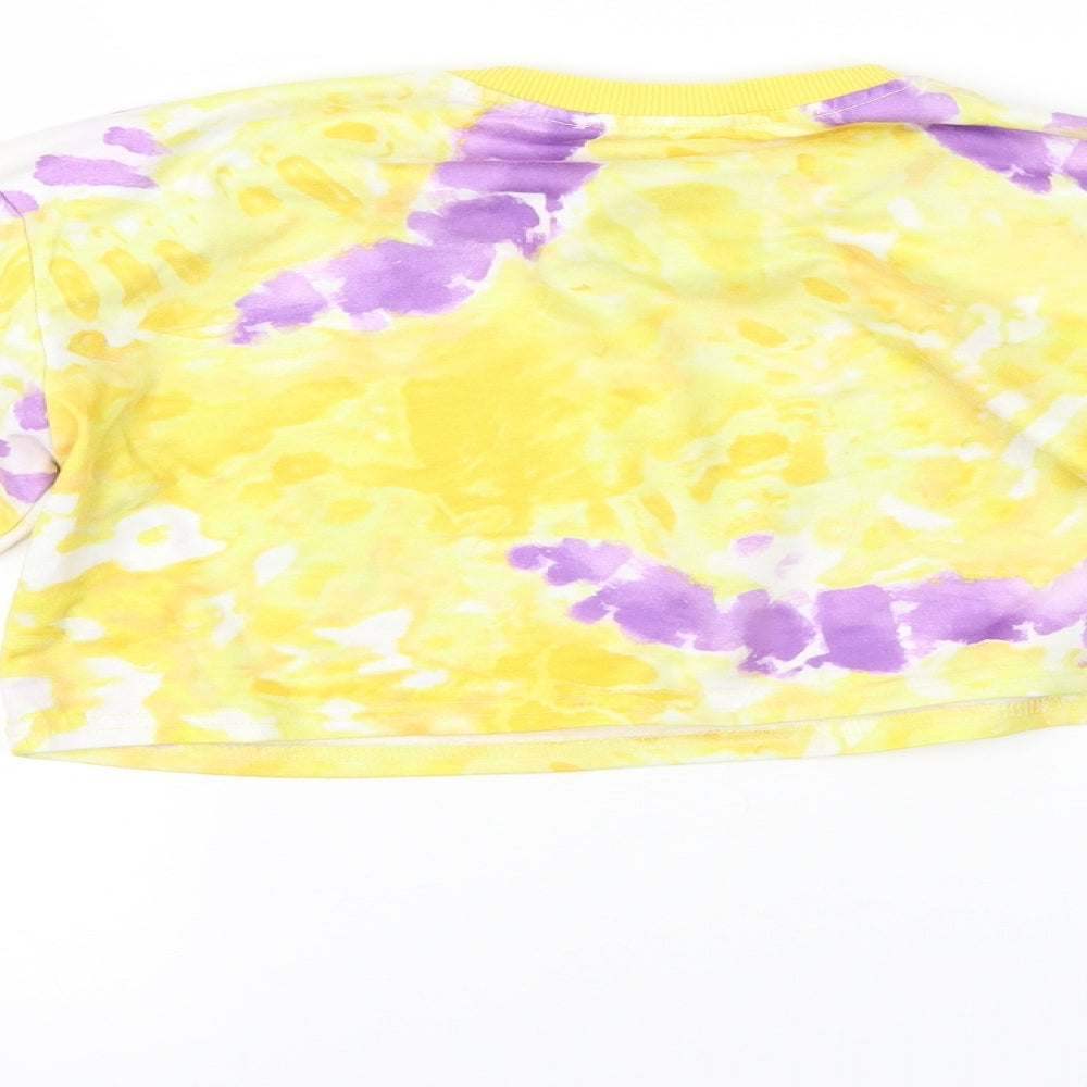 SheIn Girls Multicoloured Cropped Blouse Size 10 Years