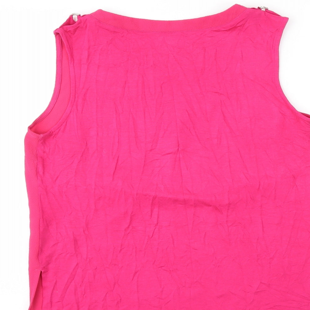 New Look Womens Pink Basic Tank Size 10