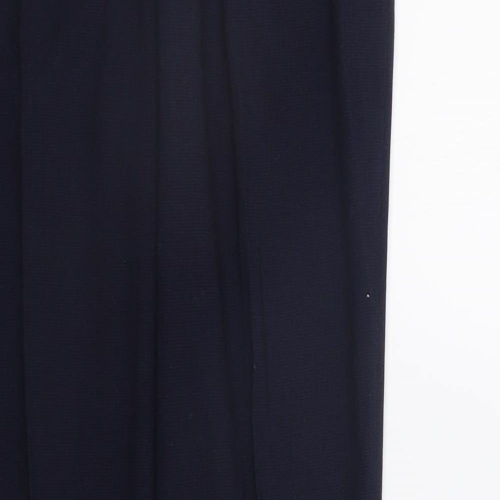 H&M Womens Blue Trousers Size 10 L29 in