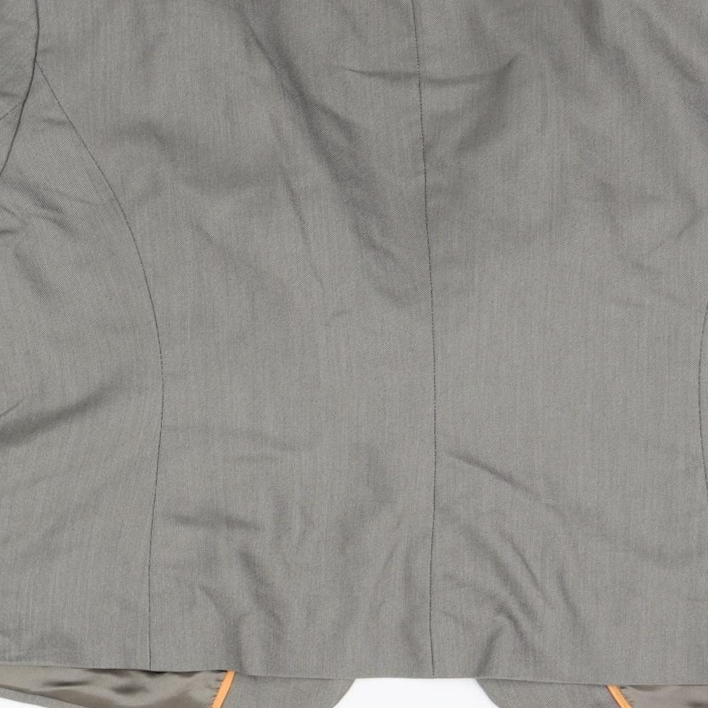 Papaya Womens Grey Jacket Suit Jacket Size 20