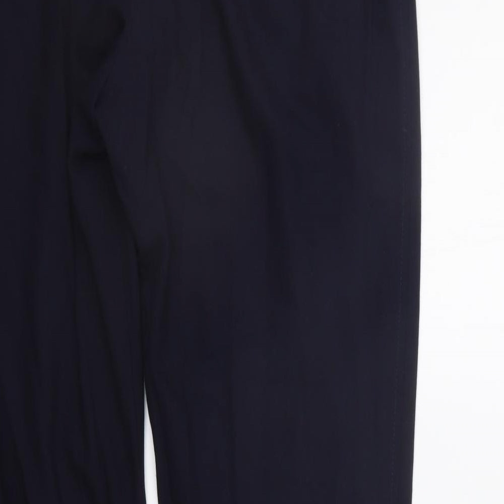 Marks and Spencer Womens Blue Trousers Size 16 L27 in