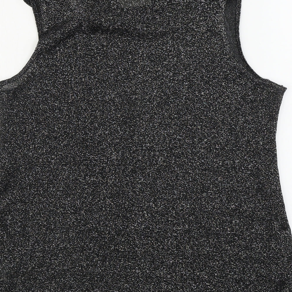 Peepers Womens Black Basic Blouse Size 14