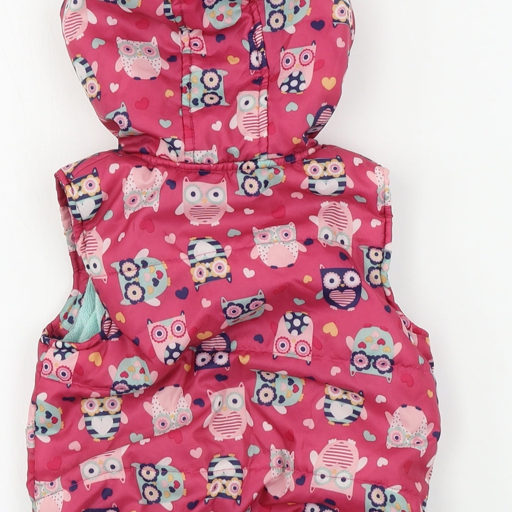 TU Girls Pink Gilet Coat Size 2 Years