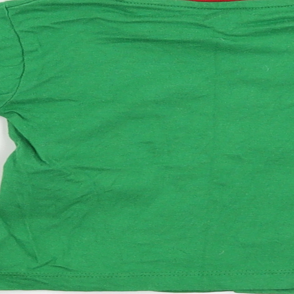 Peacocks Boys Green Basic T-Shirt Size 6-9 Months - Christmas T Shirt