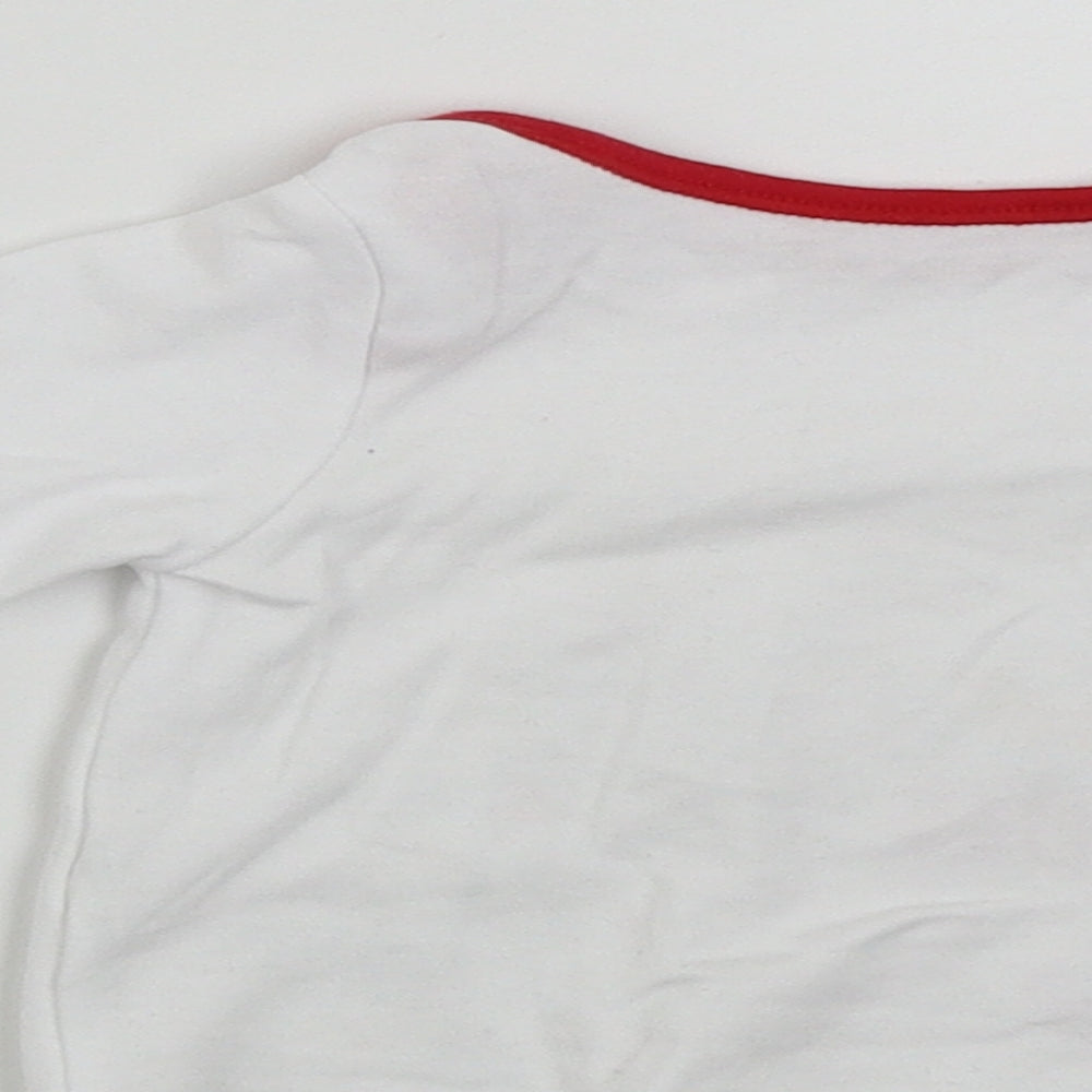 Nutmeg Boys White Pullover Jumper Size 6-9 Months