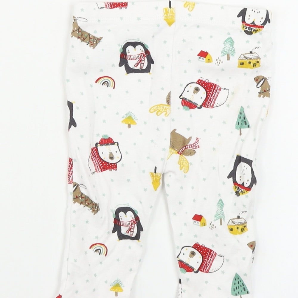 Nutmeg Boys White Sweatpants Trousers Size 6-9 Months