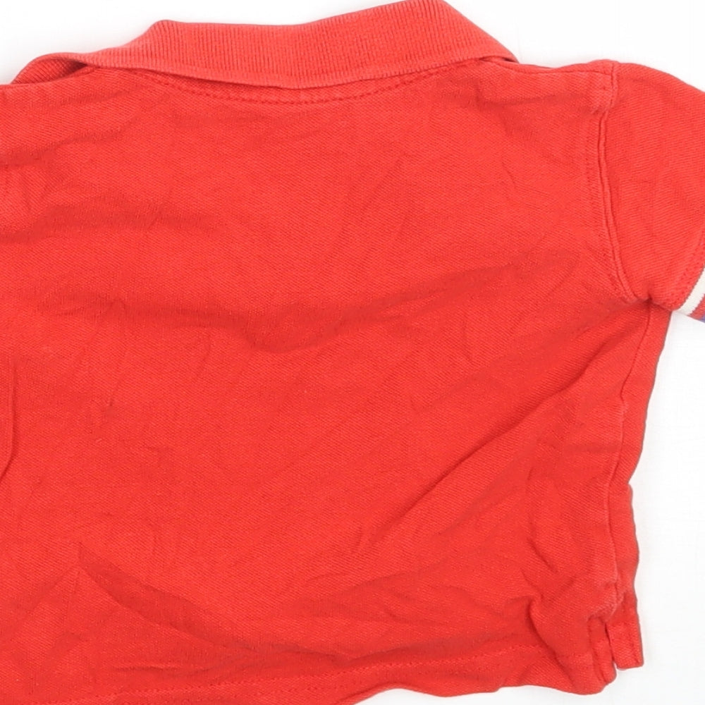 Mothercare Boys Red Basic Polo Size 6-9 Months