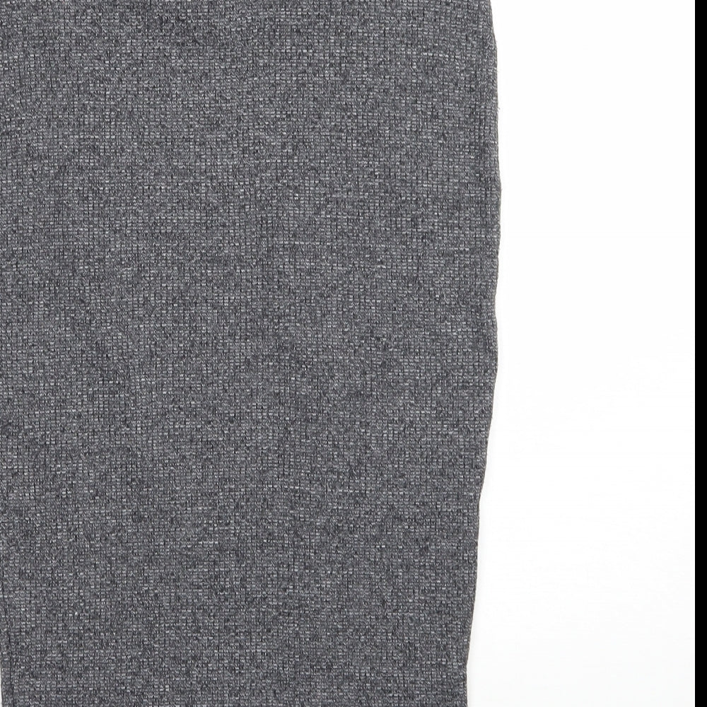 Next Womens Grey A-Line Skirt Size 8
