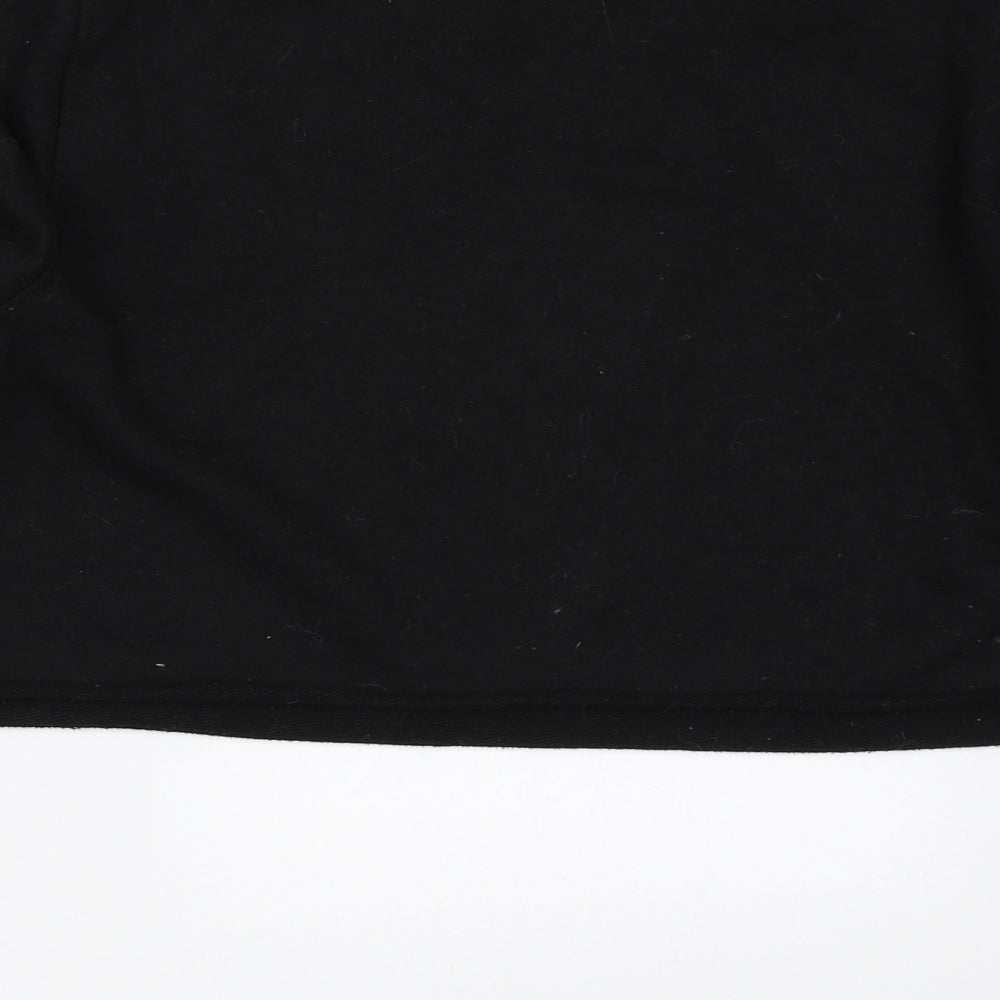 Daisy Street Womens Black Pullover Sweatshirt Size 8