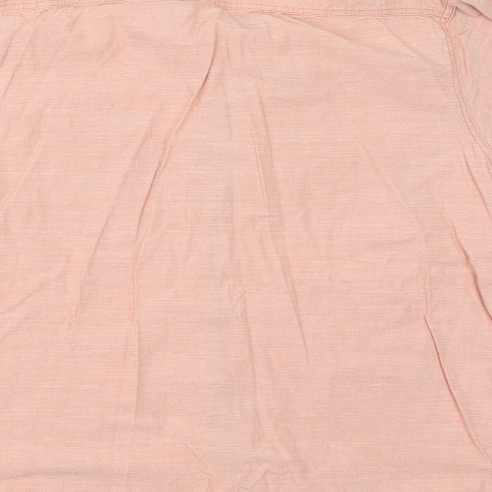 George Mens Pink Button-Up Size M
