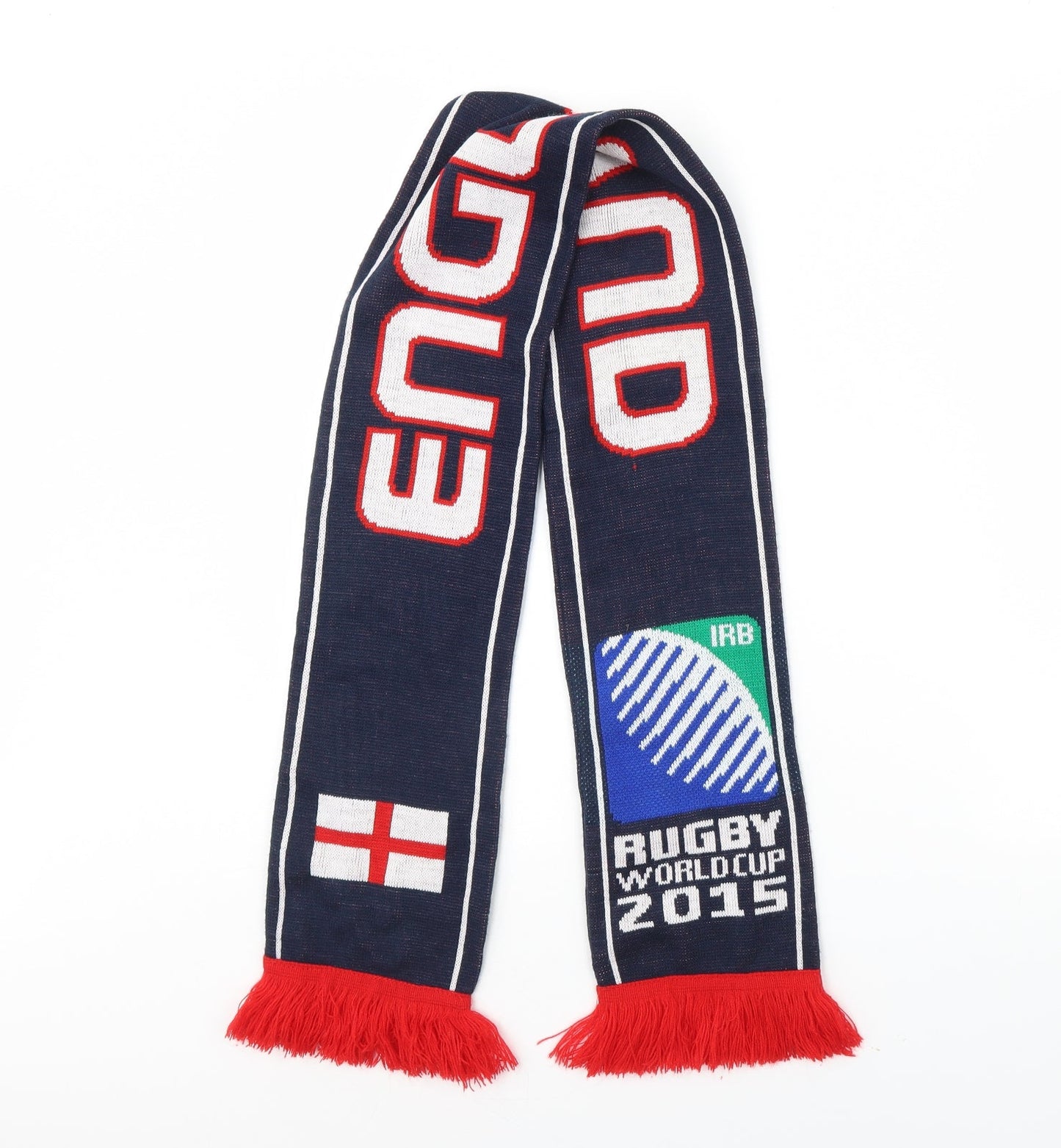 England Mens Blue Scarf One Size - England rugby 2015