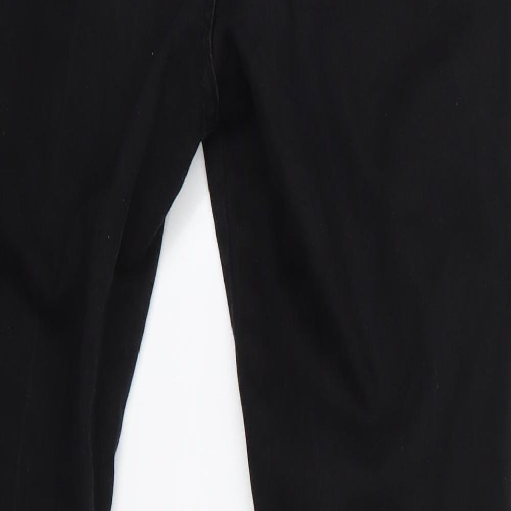 Womens Black Skinny Jeans Size 28 L27 in - Ripped Style Jeans Black