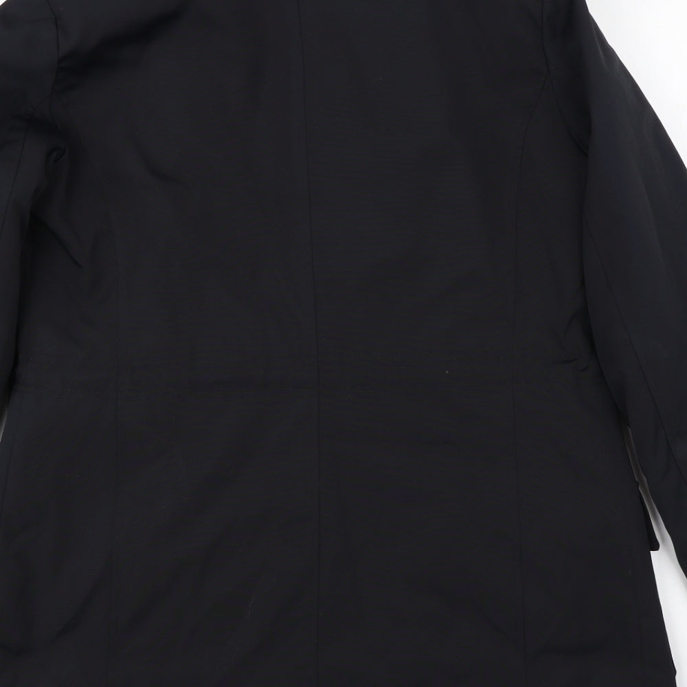 Marks & Spencer Womens Black Overcoat Coat Size S