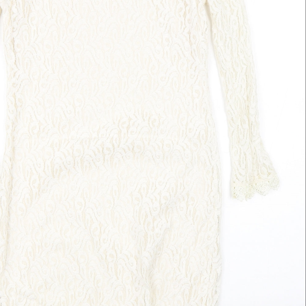Atmosphere Womens Beige Shift Size 10