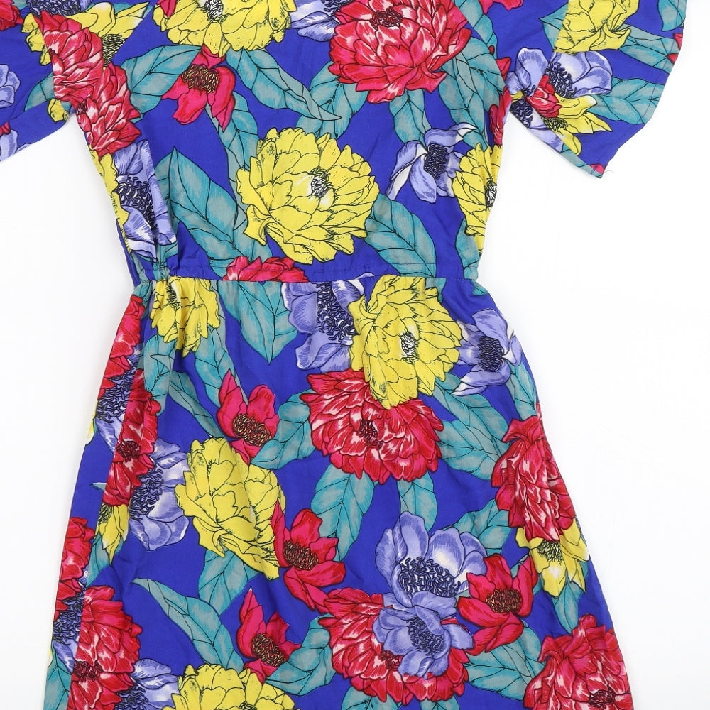 Atmosphere Womens Blue Floral Shift Size 6