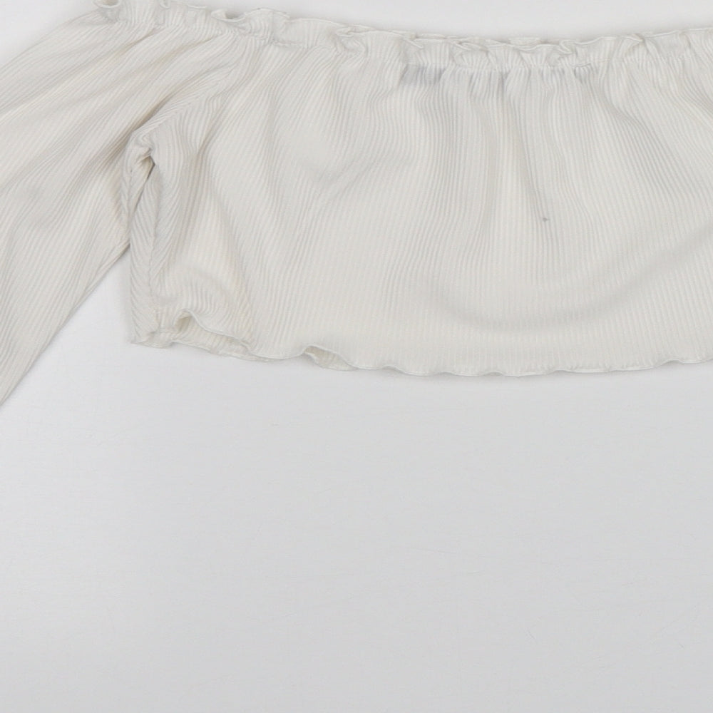 LOTD Womens White Basic Blouse Size 6