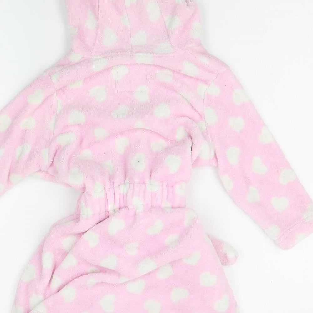 Young Dimension Girls Pink Polka Dot Robe Size 4-5 Years