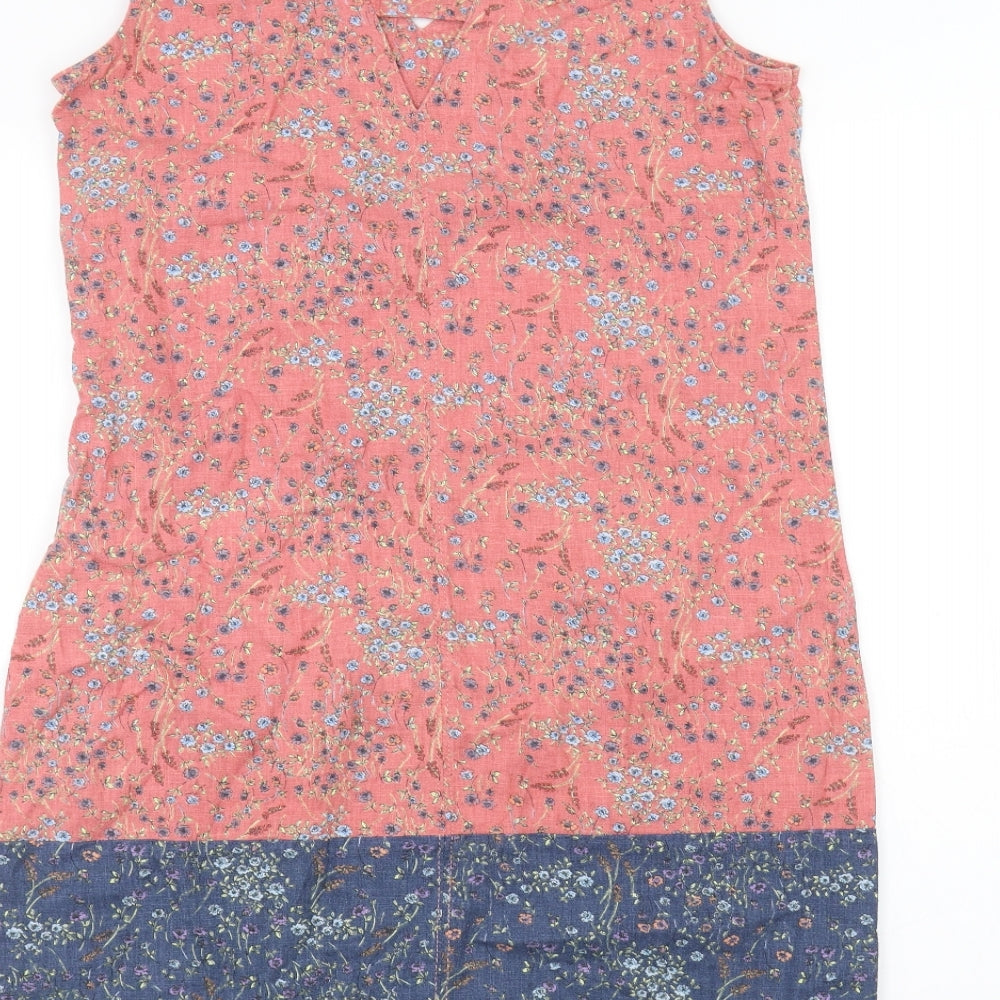 NEXT Womens Pink Floral Basic T-Shirt Size 8