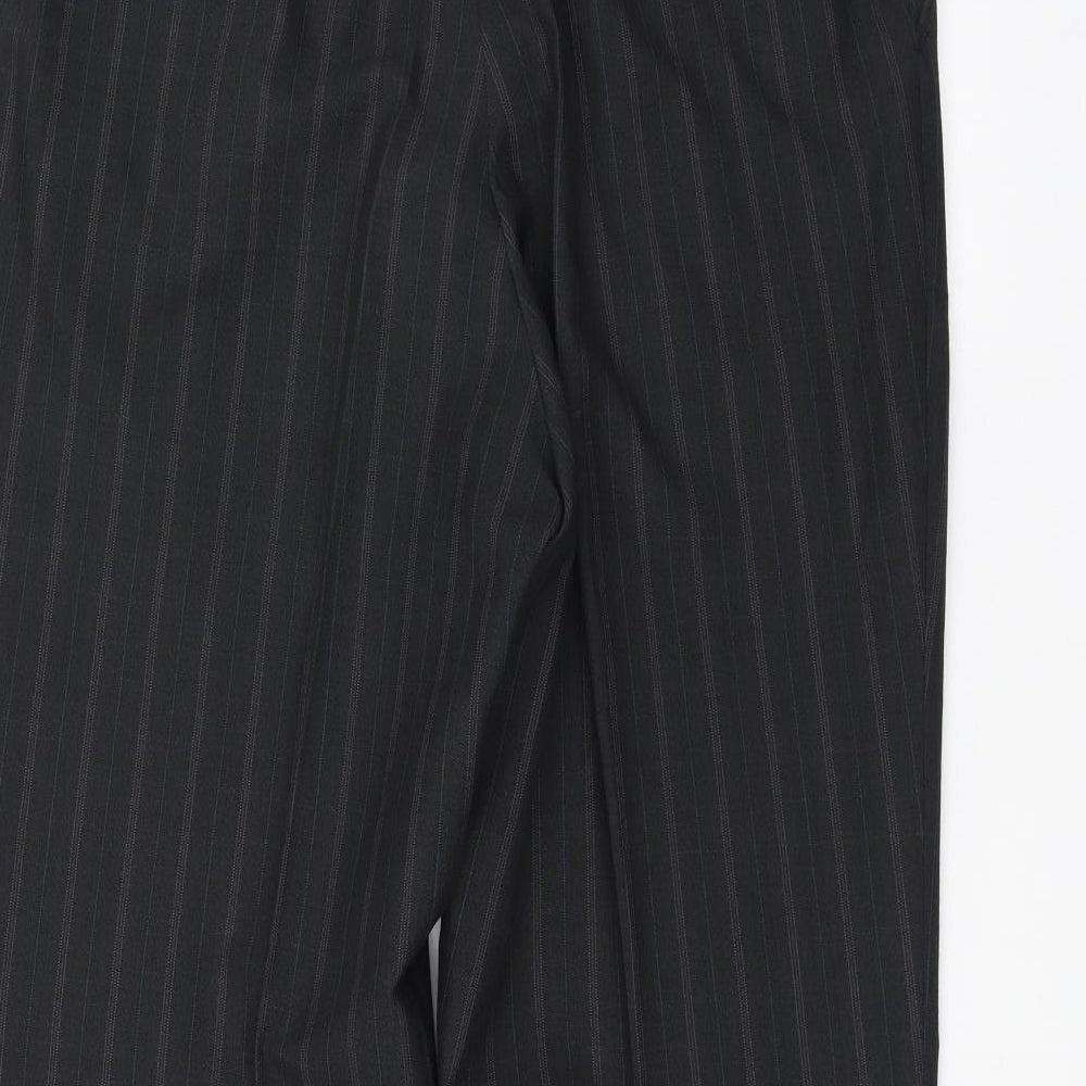 Preworn Mens Black Trousers Size 36 in L30 in