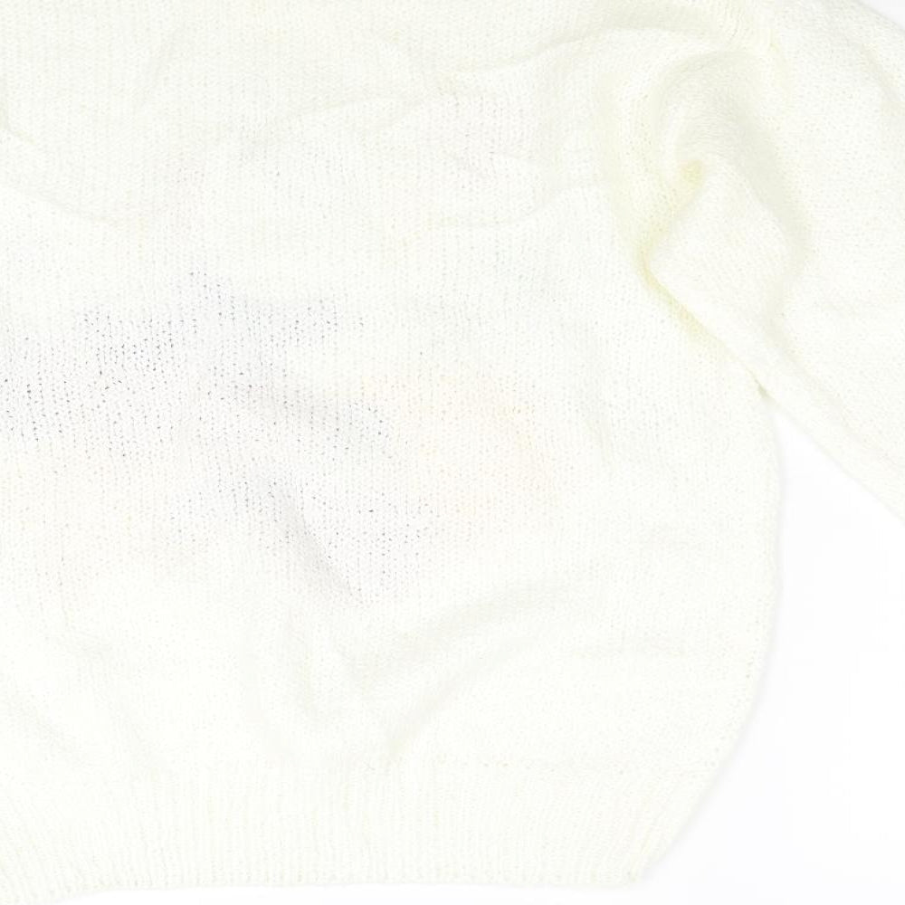 Soft Wear Womens Ivory Knit Pullover Jumper Size M