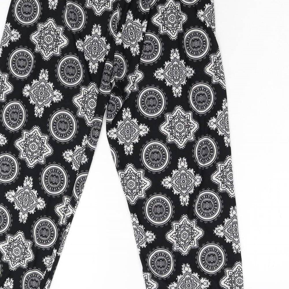 Paul Mac Womens Multicoloured Geometric Trousers Size 12 L28 in