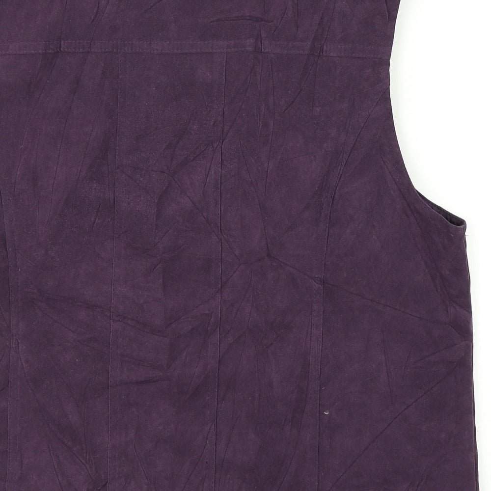 EMW Womens Purple Vest Jumper Size M