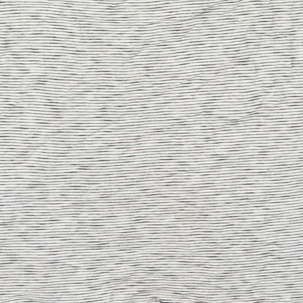 Topshop Womens Grey Striped Basic T-Shirt Size 6 - No Love Lost