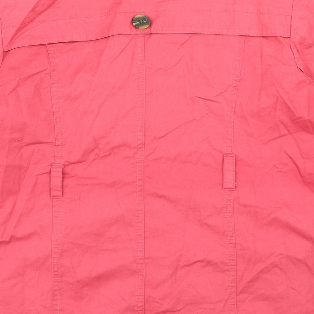 Casual Collection Womens Pink Overcoat Coat Size 16