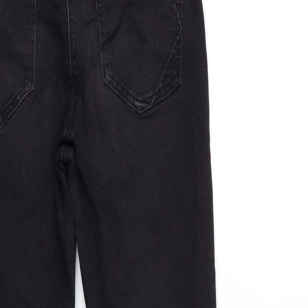 Nutmeg Womens Black Denim Skinny Jeans Size 12 L27 in