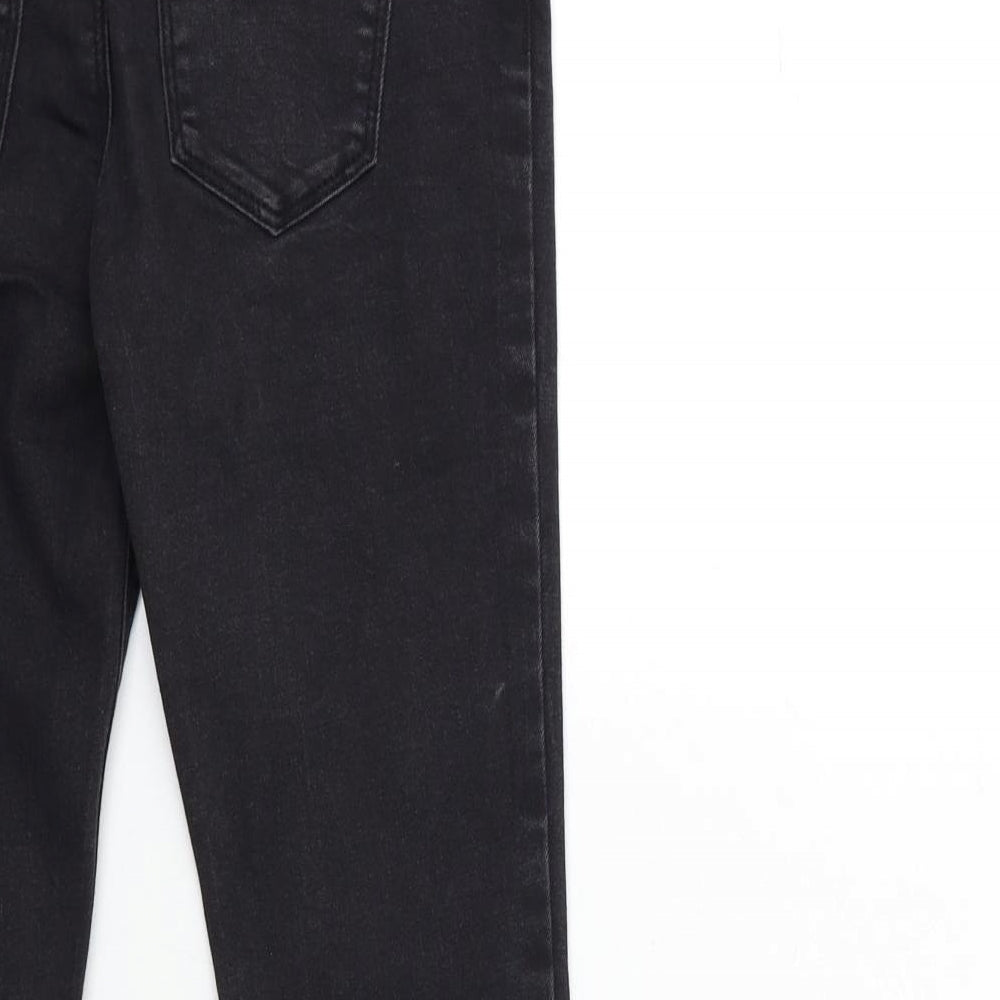Denim & Co. Girls Black Denim Skinny Jeans Size 9-10 Years