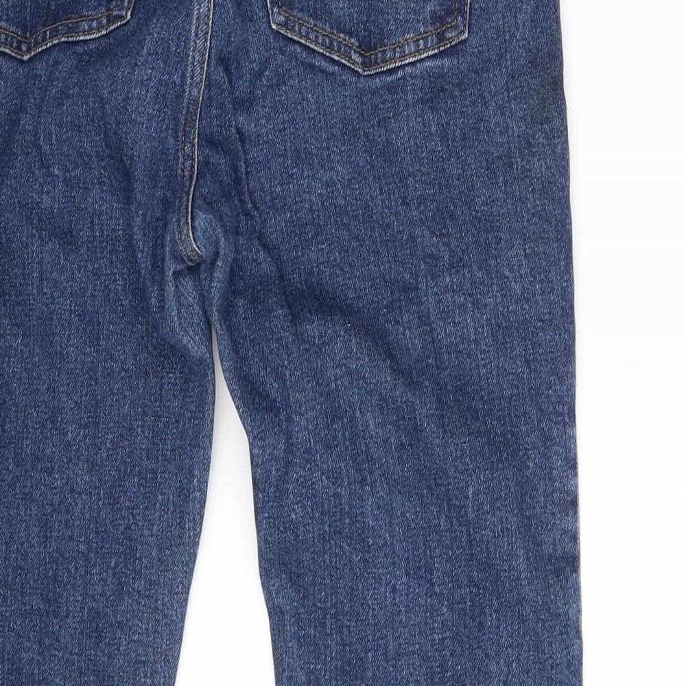 Denim Co. Womens Blue Denim Cropped Jeans Size 10 L26 in