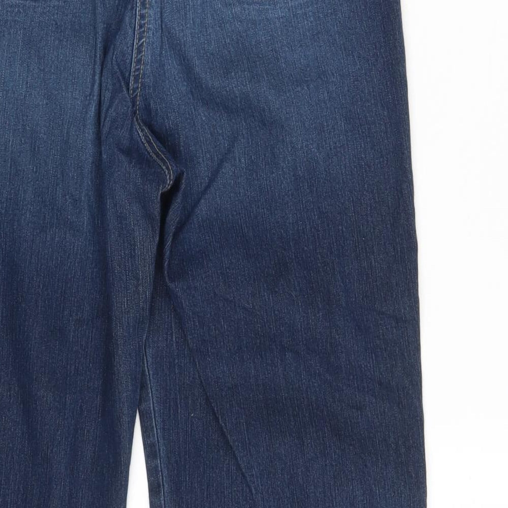 Jeanswear Womens Blue Denim Straight Jeans Size 12 L23 in