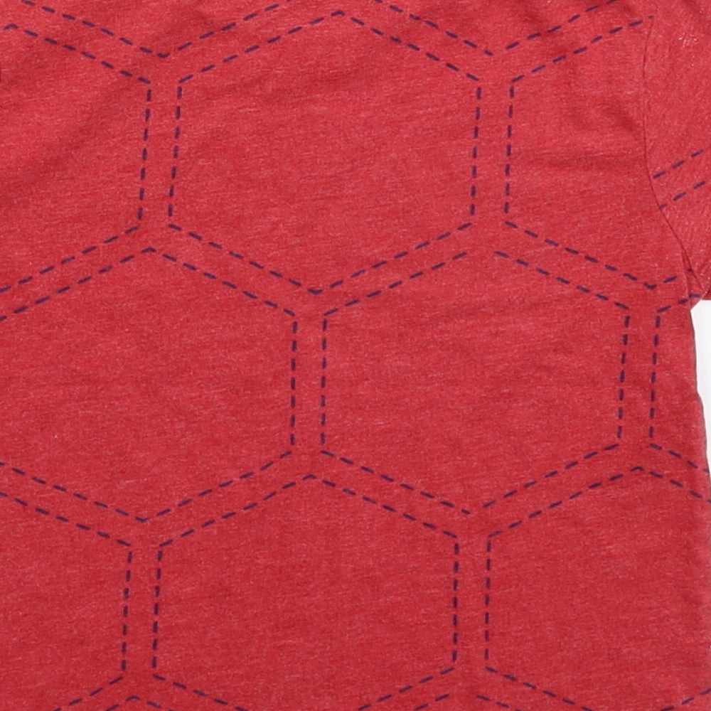 Hullabaloo Boys Red Basic T-Shirt Size 5 Years