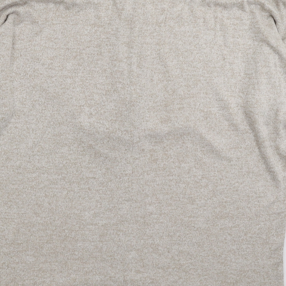 New Look Womens Grey Knit Pullover Jumper Size S