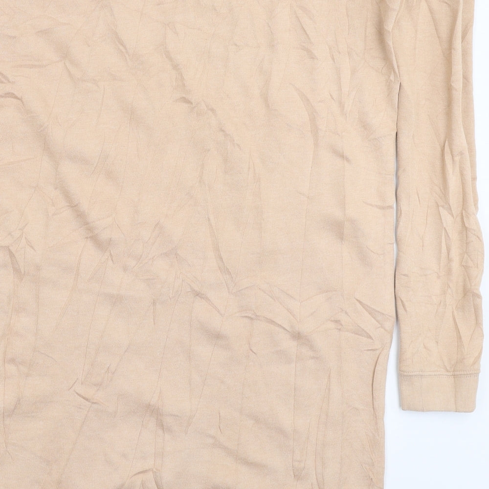 Missguided Womens Beige Jumper Dress Size 10
