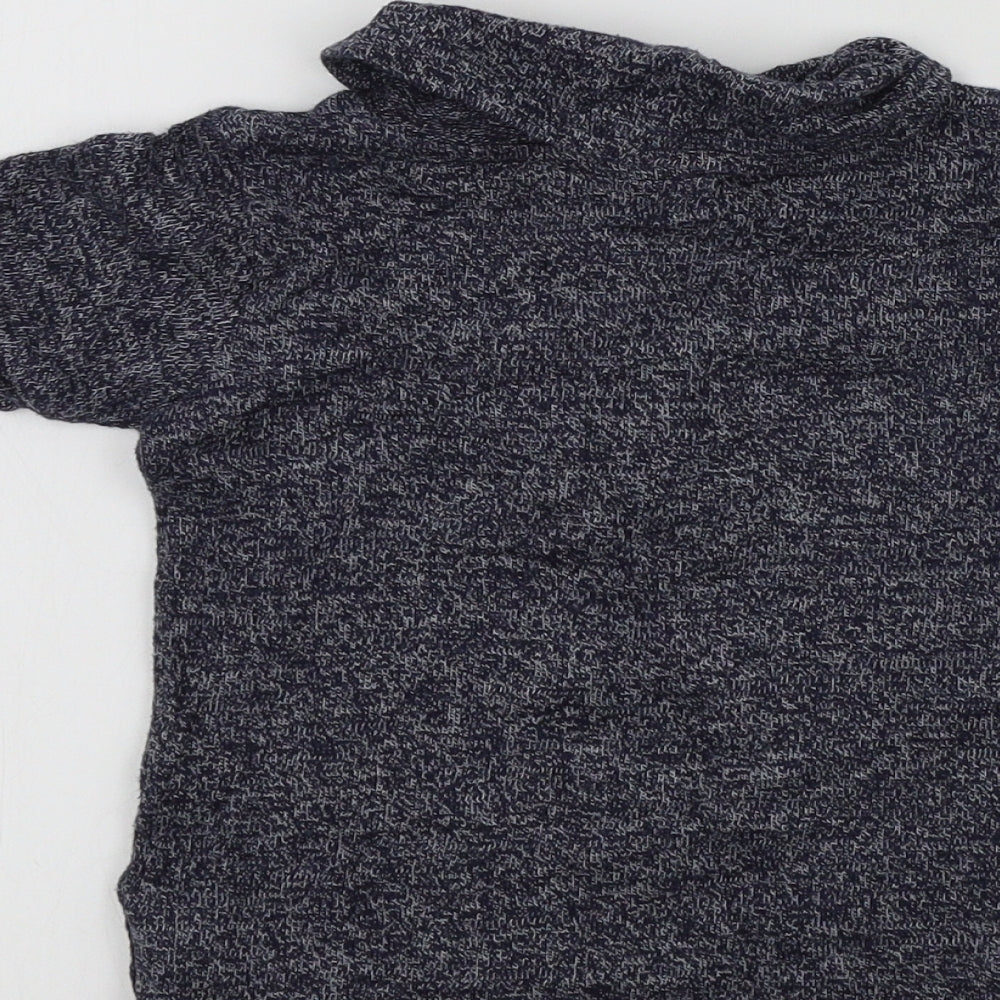 NEXT Girls Blue Colourblock Basic T-Shirt Size 12-18 Months