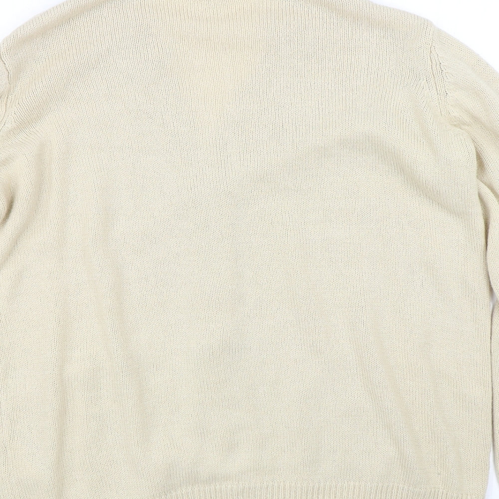 Damart Womens Beige Cardigan Jumper Size 10