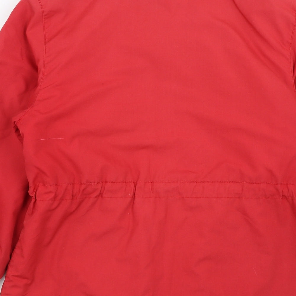 Marks & Spencer Womens Red Quilted Jacket Size 8