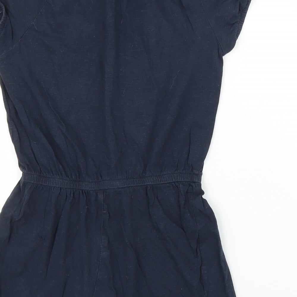 H&M Girls Blue Romper One-Piece Size 7 Years