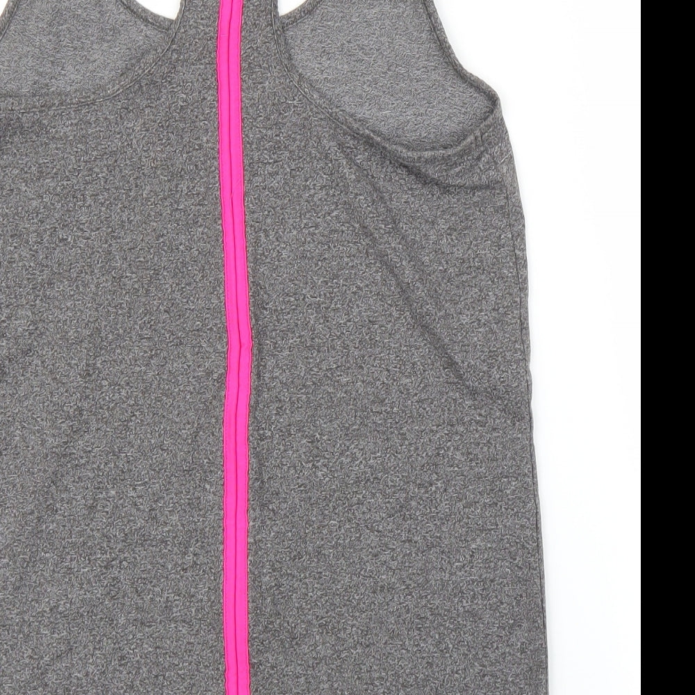 TU Womens Grey Basic Tank Size 8