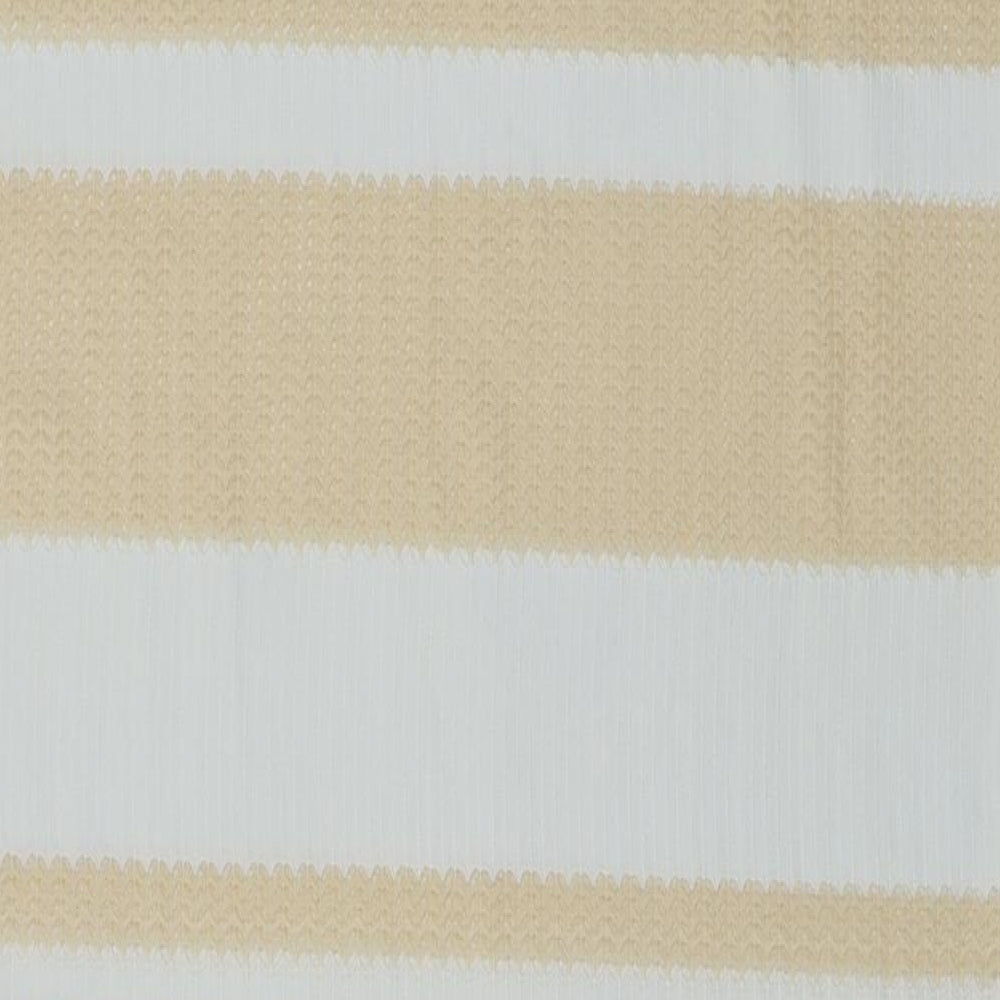 ellie white Womens Beige Striped A-Line Size M