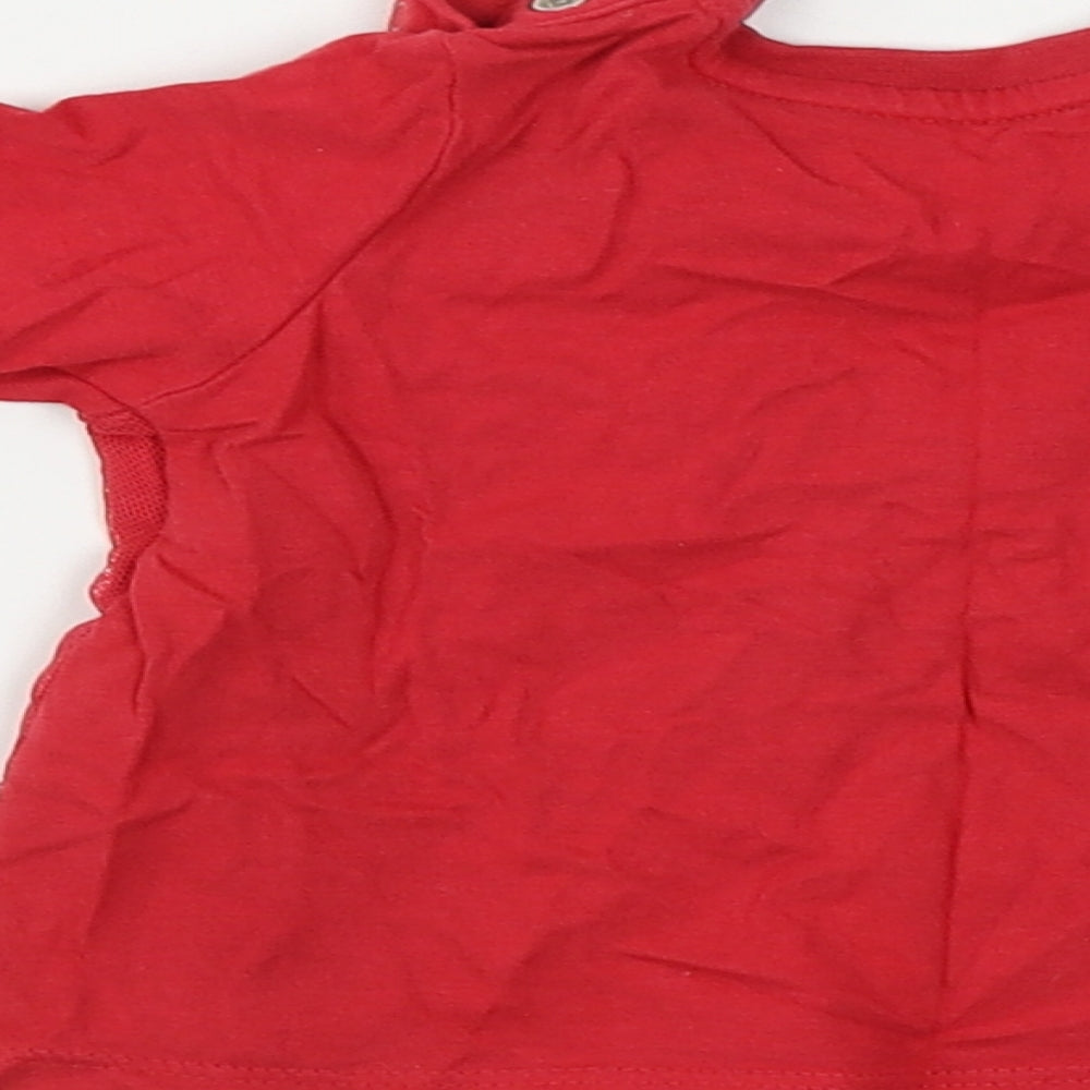 Nutmeg Girls Red Basic T-Shirt Size 3-6 Months
