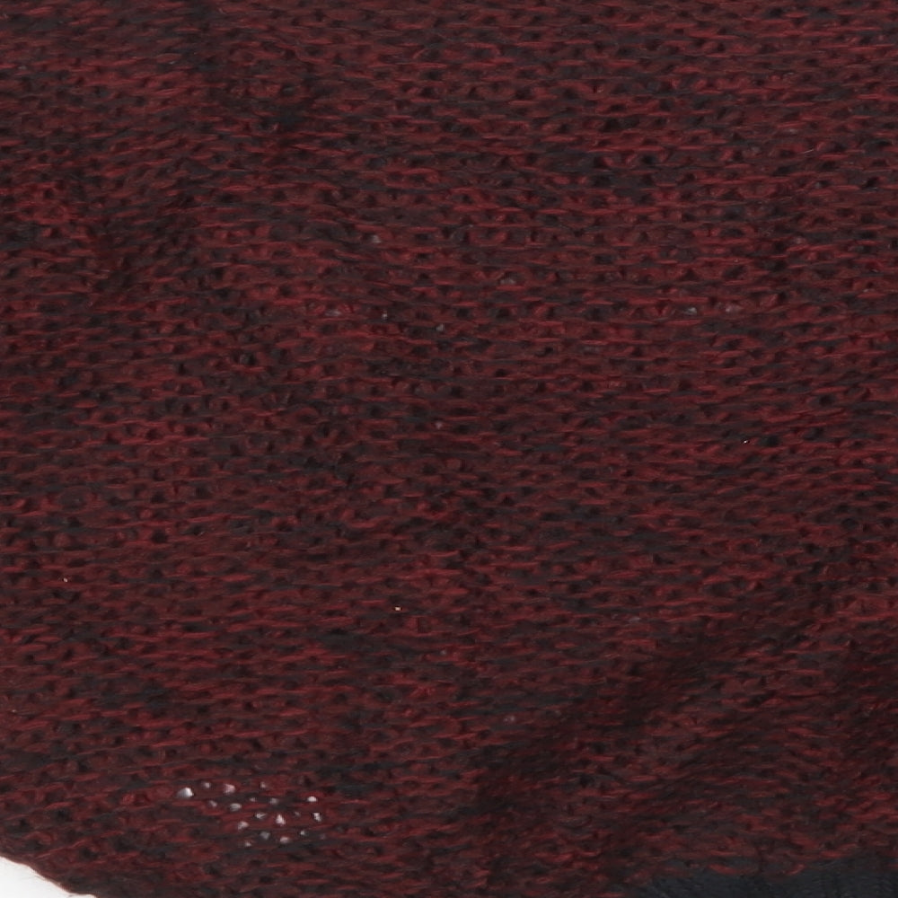 Golddigga Womens Red Knit Pullover Sweatshirt Size 8