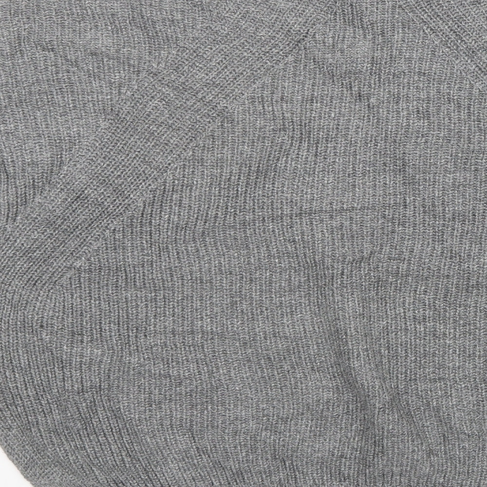 H&M Womens Grey Knit Pullover Sweatshirt Size S