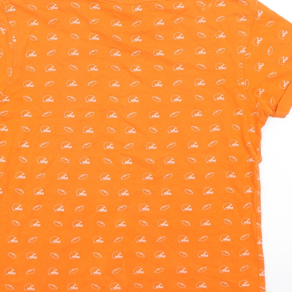 George Boys Orange Basic T-Shirt Size 9-10 Years - American Football