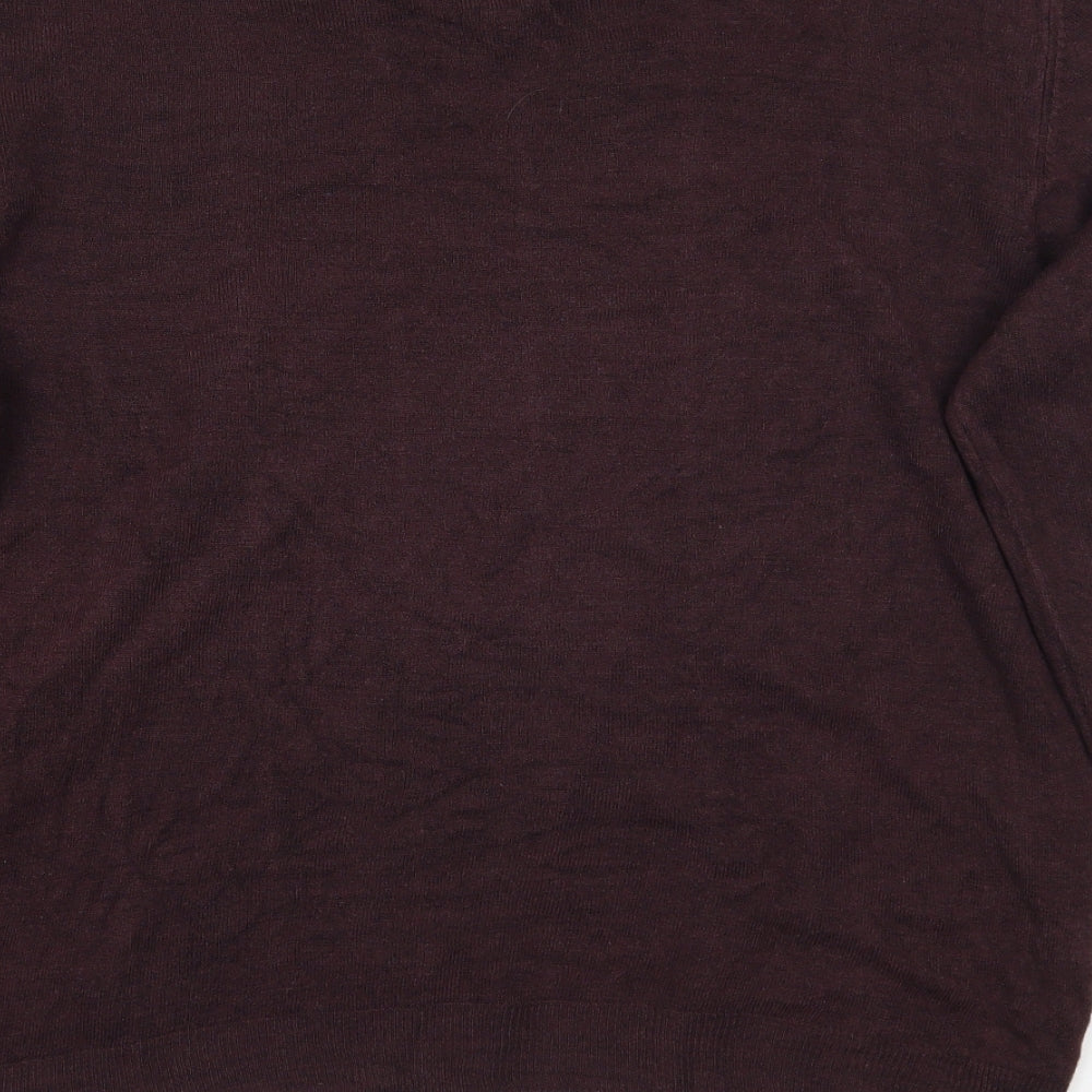 Marks & Spencer Mens Purple Pullover Jumper Size M